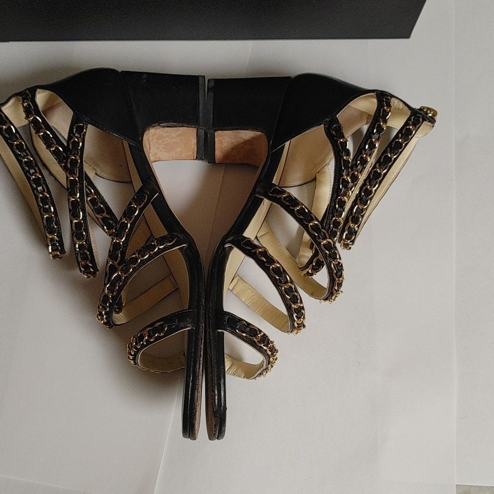 CHANEL Other Open Shoes Lambskin Black Size 40 - Picture 11 of 16